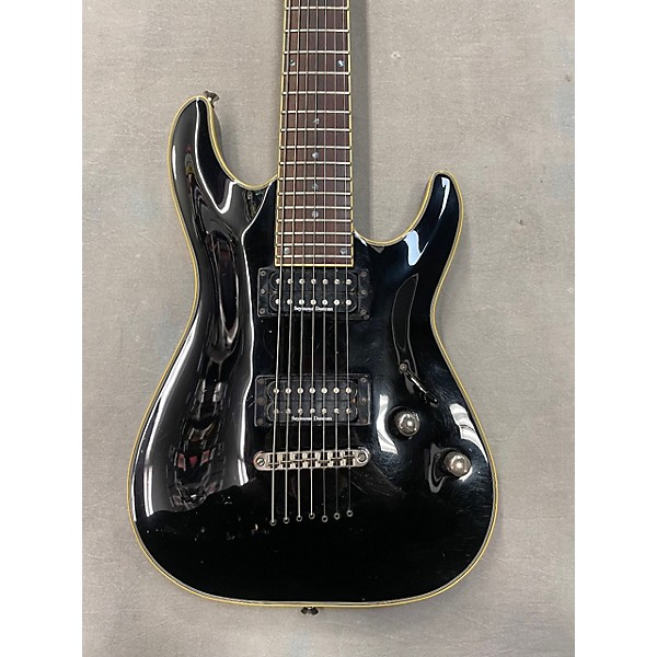 Used Schecter Guitar Research Used Schecter Guitar Research Blackjack C7 Black Solid Body Electric Guitar