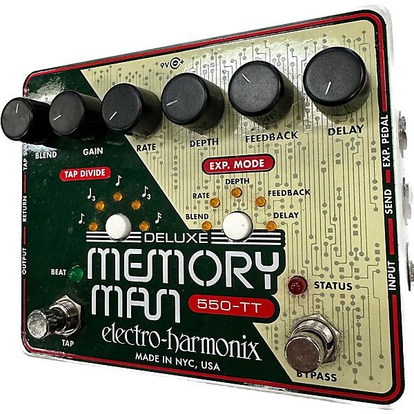 Used Electro-Harmonix Used Electro-Harmonix Deluxe Memory Man Tap Tempo 550 Delay Effect Pedal