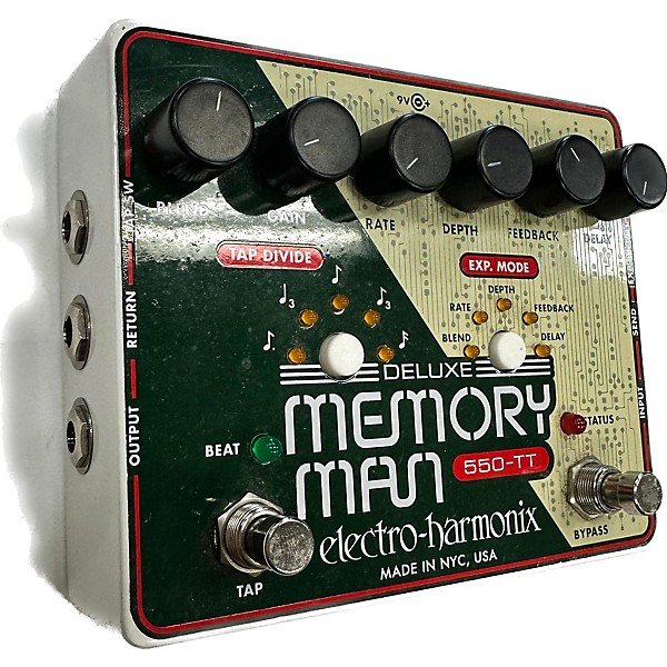 Used Electro-Harmonix Used Electro-Harmonix Deluxe Memory Man Tap Tempo 550 Delay Effect Pedal