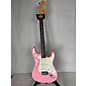 Used Squier Used Squier Bullet Stratocaster Pink Solid Body Electric Guitar