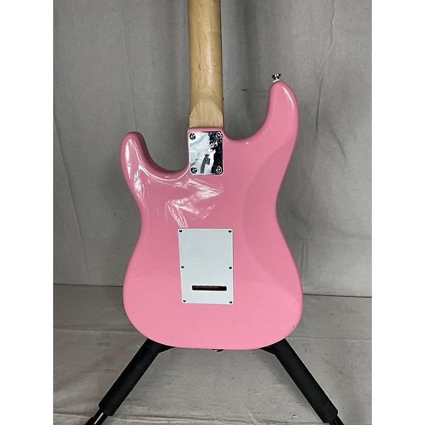 Used Squier Used Squier Bullet Stratocaster Pink Solid Body Electric Guitar