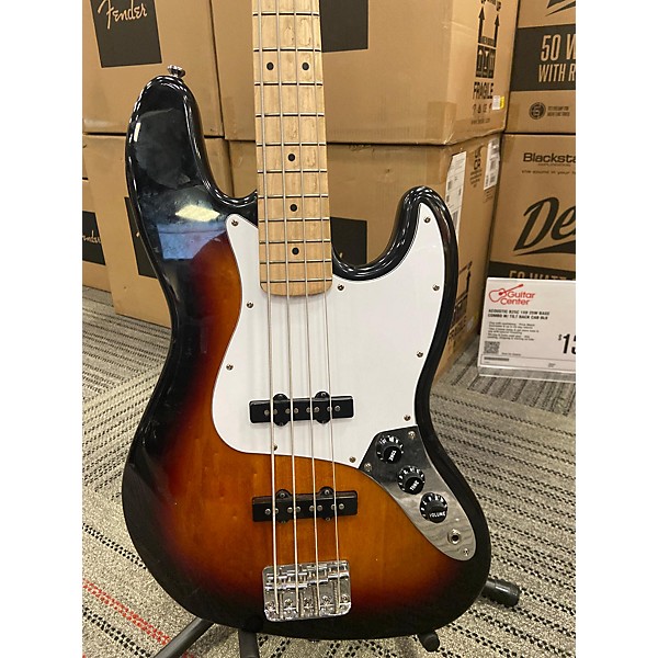 Used Squier Used Squier Affinity Jazz Bass 2 Color Sunburst Electric Bass Guitar