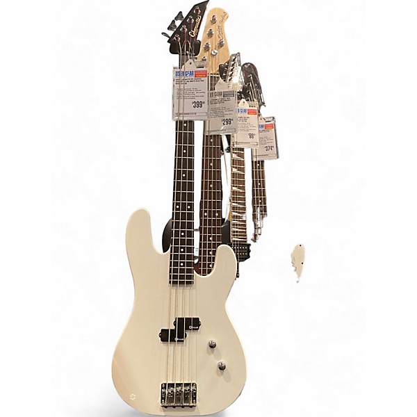 Used Charvette By Charvel Charvette 400 White Electric Bass Guitar