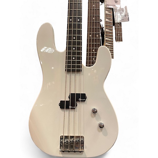 Used Charvette By Charvel Charvette 400 White Electric Bass Guitar