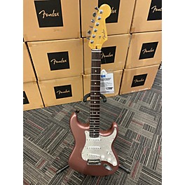 Used Fender Used Fender American Deluxe Stratocaster HSS Burgundy Mist Solid Body Electric Guitar