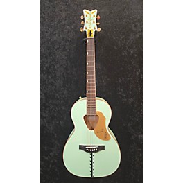 Used Gretsch Guitars Used Gretsch Guitars G5021WPE Rancher Penguin Parlor Teal Acoustic Electric Guitar