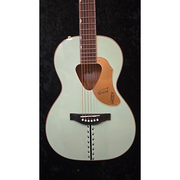 Used Gretsch Guitars Used Gretsch Guitars G5021WPE Rancher Penguin Parlor Teal Acoustic Electric Guitar