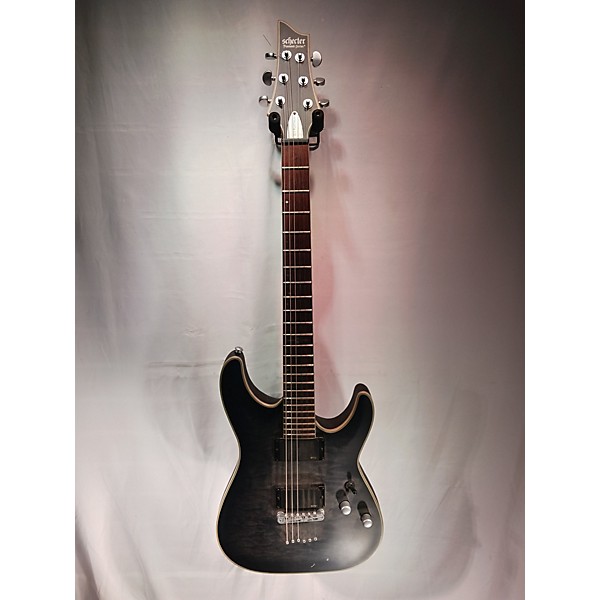 Used Schecter Guitar Research Used Schecter Guitar Research C1 Platinum Trans Black Solid Body Electric Guitar