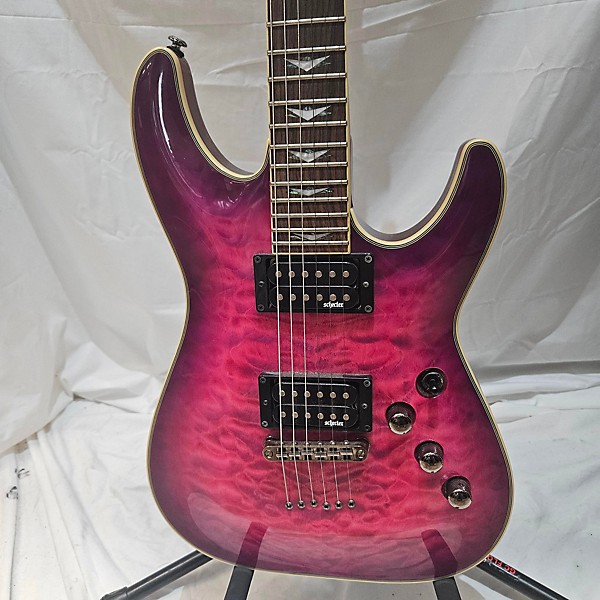 Used Schecter Guitar Research Used Schecter Guitar Research Omen Extreme 6 Pink Solid Body Electric Guitar