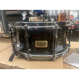 Used TAMA Used TAMA 6X14 S.L.P. Power Maple Drum Midnight Maple Burl