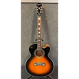 Used Epiphone Used Epiphone EJ200CE Vintage Sunburst Acoustic Electric Guitar