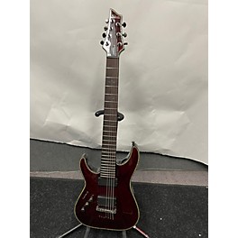 Used Schecter Guitar Research Used Schecter Guitar Research Hellraiser C7 7 String Left Handed See Thru Black Cherry Elect...