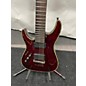 Used Schecter Guitar Research Used Schecter Guitar Research Hellraiser C7 7 String Left Handed See Thru Black Cherry Elect...