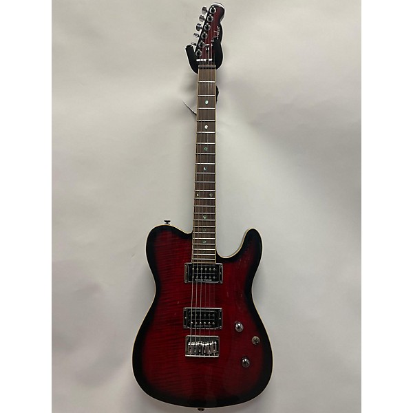 Used Fender Used Fender Special-Edition Custom Telecaster FMT HH Black Cherry Burst Solid Body Electric Guitar