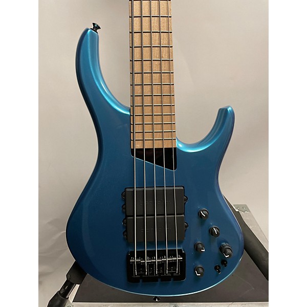 Used Kingston Used Kingston Super-5 Blue Electric Bass Guitar