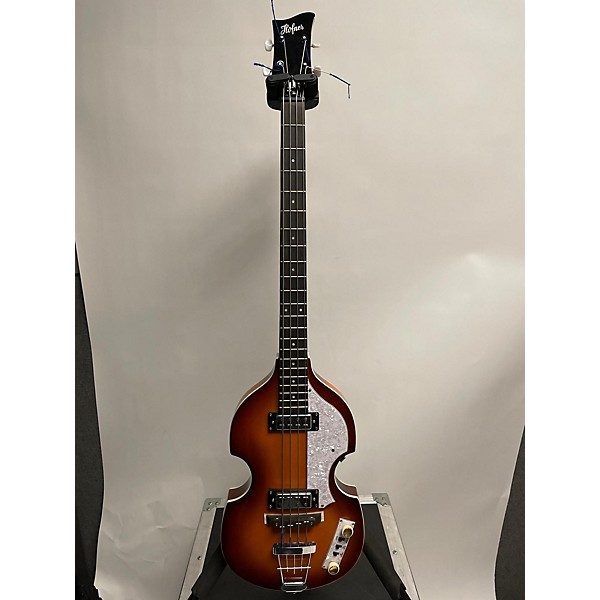 Used Hofner Used Hofner B-bass Hi-series 2 Tone Sunburst Electric Bass Guitar