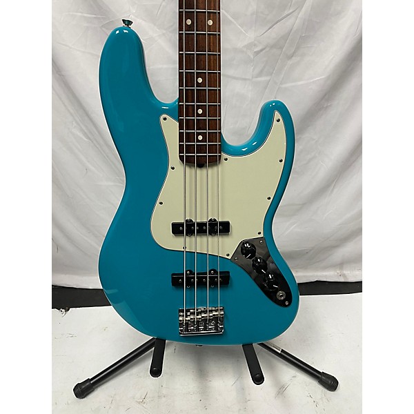 Used Fender Used Fender American Professional II Jazz Bass Miami Blue Electric Bass Guitar