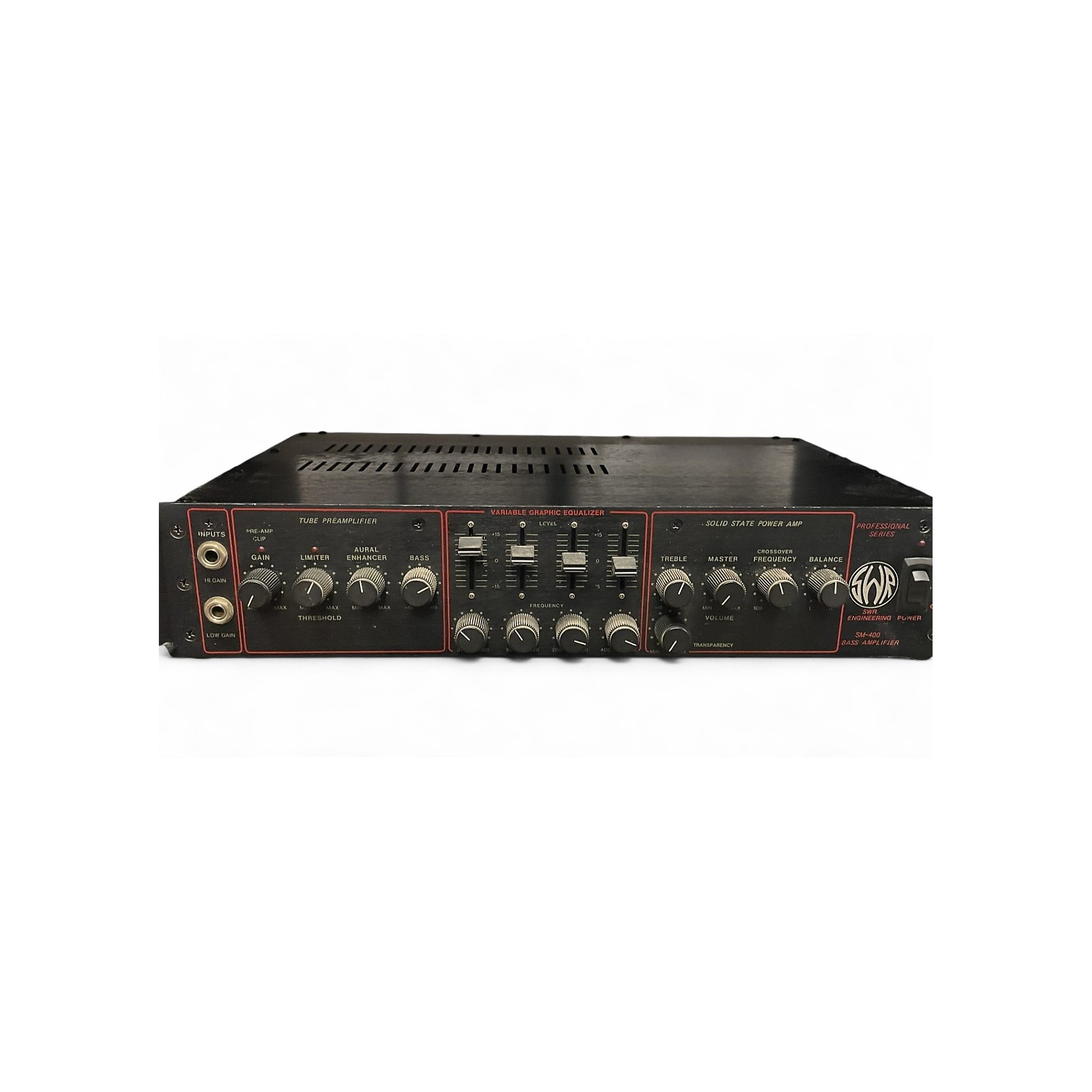SWR SM-400 Bass Guitar Rack Mount Graphic EQ Equalizer Solid