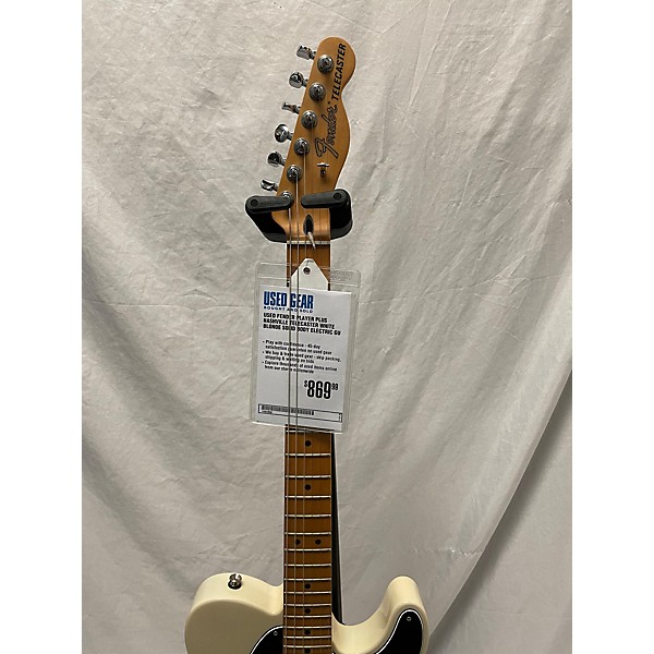 Used Fender Used Fender Player Plus Nashville Telecaster White Blonde Solid Body Electric Guitar