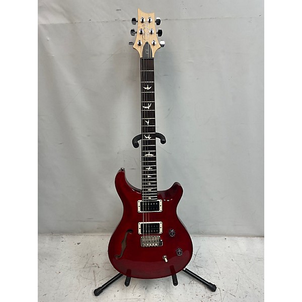 Used PRS Used PRS CE24 Semi-Hollow Trans Crimson Red Hollow Body Electric Guitar