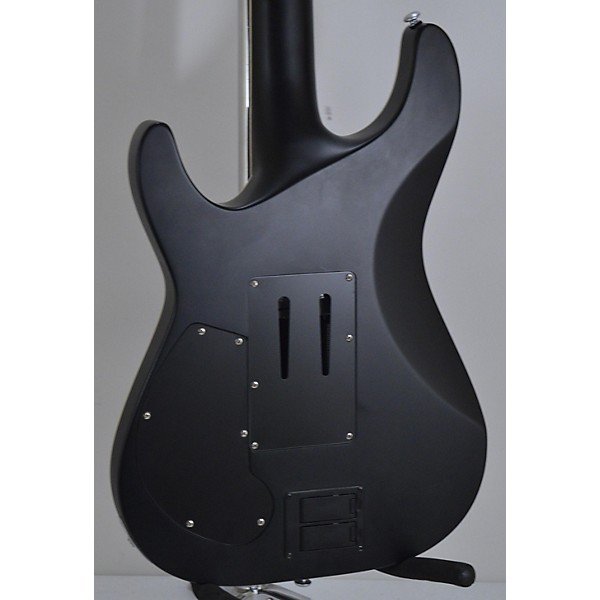 Used Schecter Guitar Research Used Schecter Guitar Research Damien Platinum 6 Floyd Rose And Sustainiac Matte Black Solid ...