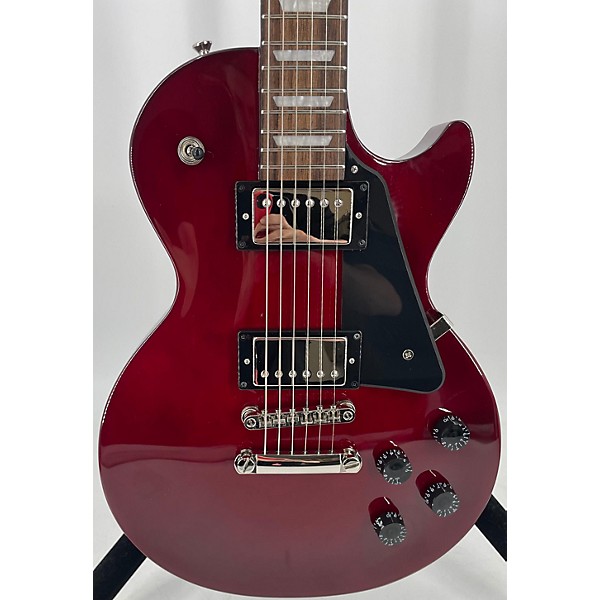 Used Epiphone Used Epiphone Les Paul Studio Trans Red Solid Body Electric Guitar