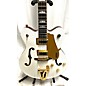 Used Gretsch Guitars Used Gretsch Guitars G5422T Electromatic Crest White Hollow Body Electric Guitar