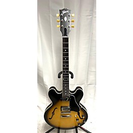 Used Gibson Used Gibson ES335 Satin Vintage Sunburst Hollow Body Electric Guitar