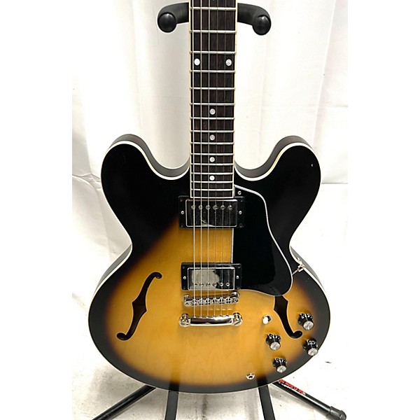 Used Gibson Used Gibson ES335 Satin Vintage Sunburst Hollow Body Electric Guitar