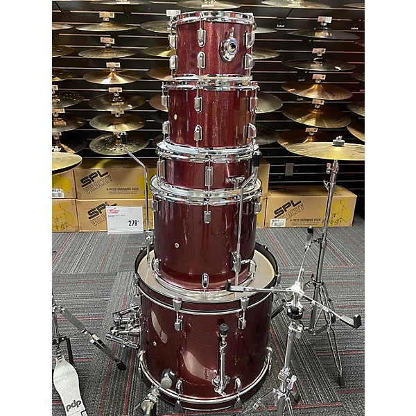 Used PDP by DW Used PDP By DW 5 piece Encore Ruby Red Drum Kit