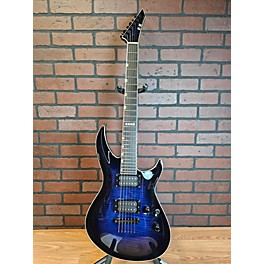 Used ESP Used ESP E-II Horizon 3 Trans Blue Solid Body Electric Guitar