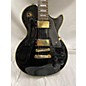 Used Epiphone Used Epiphone Les Paul Custom Pro Black And Gold Solid Body Electric Guitar