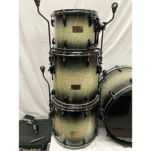 Used Pearl 4 piece Masters Custom Black Diamond Burst Drum Kit