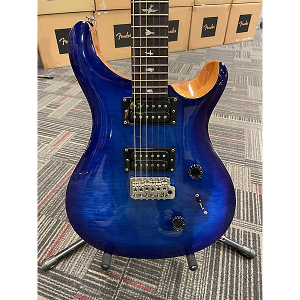 Used PRS Used PRS SE Custom 24 Blue Burst Solid Body Electric Guitar