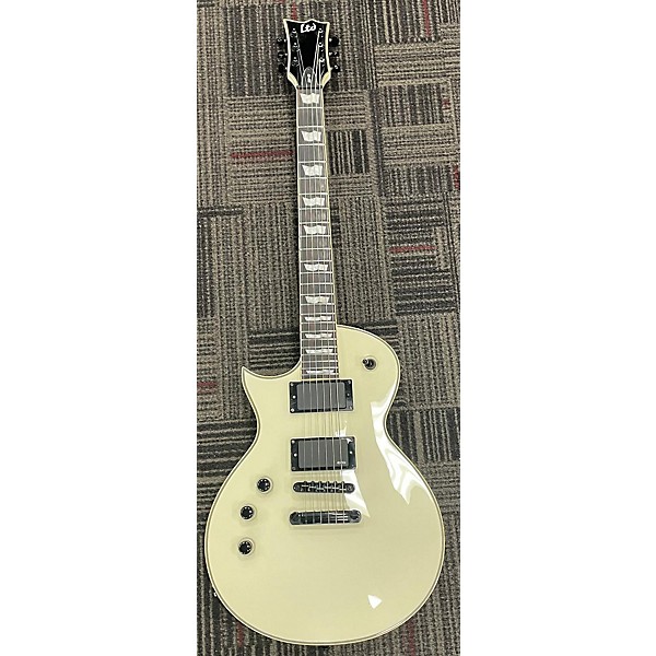 Used ESP Used ESP LTD EC401 Left Handed Olympic White Electric Guitar