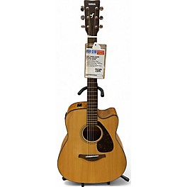 Used Yamaha Used Yamaha FGX800C Natural Acoustic Electric Guitar