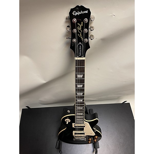 Used Epiphone Used Epiphone Les Paul Traditional PRO II Black Solid Body Electric Guitar