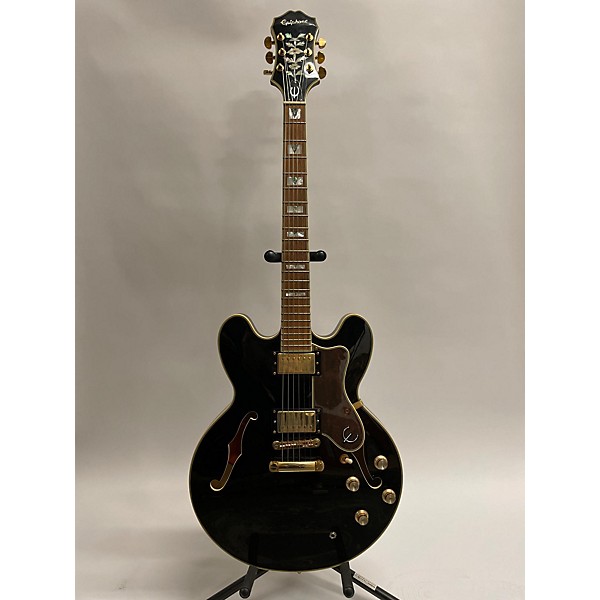 Used Epiphone Used Epiphone Sheraton II Ebony Hollow Body Electric Guitar