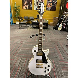 Used Epiphone Used Epiphone Les Paul Custom Blue Cream Solid Body Electric Guitar