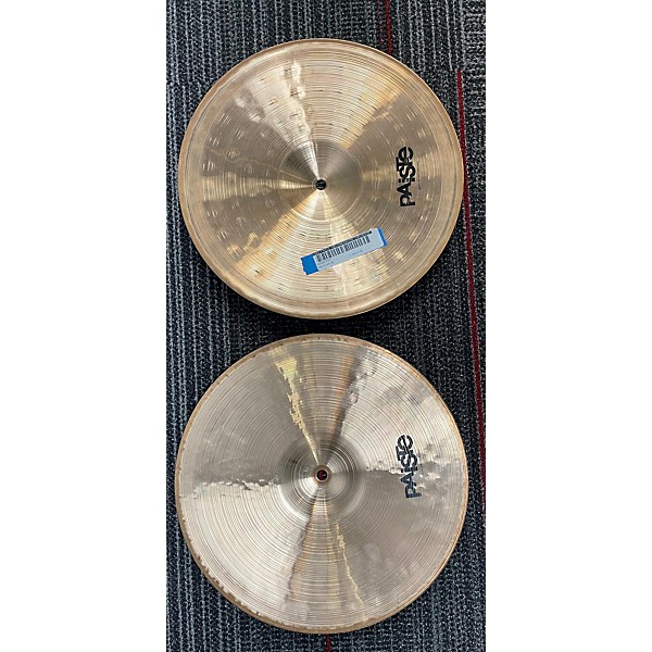 Used Paiste Used Paiste 14in Dimensions Thin Heavy Hihat Pair Cymbal