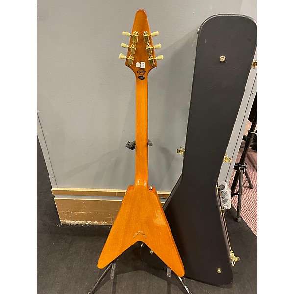 Used Epiphone Used Epiphone 1958 Korina Flying V Korina Solid Body Electric Guitar