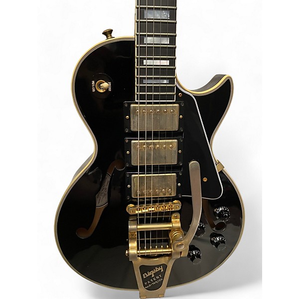 Used Gibson Used Gibson ES Les Paul Custom Black Beauty With Bigsby Ebony Hollow Body Electric Guitar