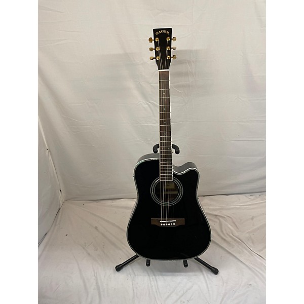 Used Zager Used Zager Zad80ce Black Acoustic Electric Guitar