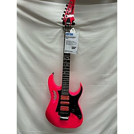 Used Ibanez Used Ibanez JEMJR Shocking Pink Solid Body Electric Guitar