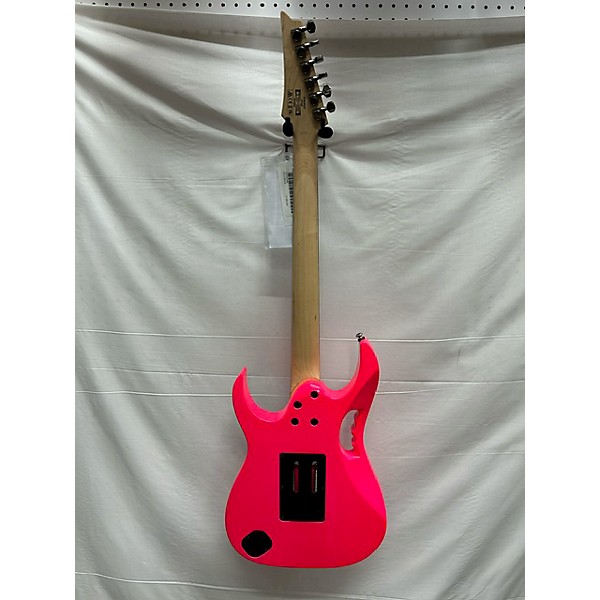 Used Ibanez Used Ibanez JEMJR Shocking Pink Solid Body Electric Guitar