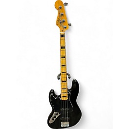 Used Squier Used Squier Classic Vibe 70s Jazz Bass Left Handed Black Electric Bass Guitar