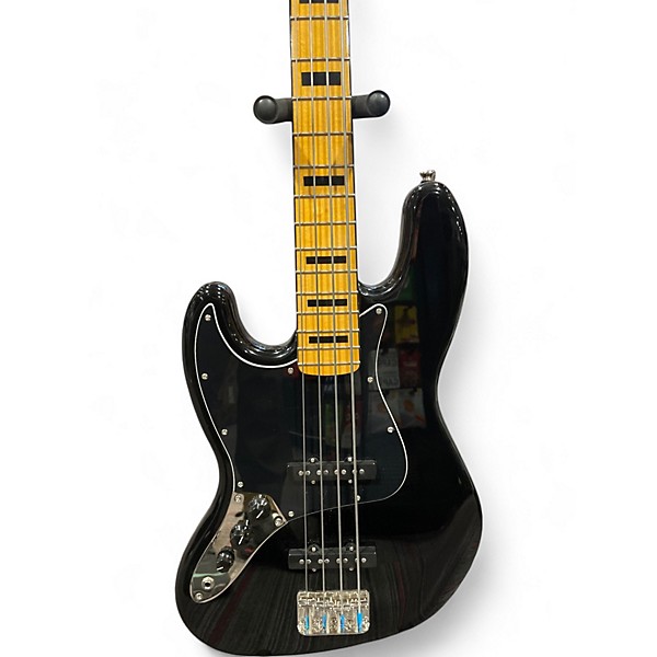 Used Squier Used Squier Classic Vibe 70s Jazz Bass Left Handed Black Electric Bass Guitar