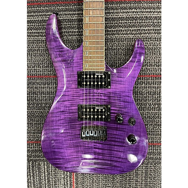 Used ESP Used ESP LTD H200 See Thru Purple Solid Body Electric Guitar