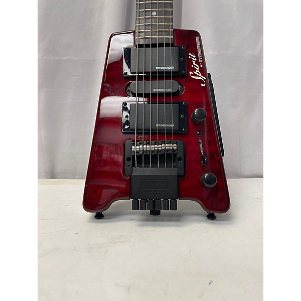 Used Steinberger Spirit 6 String Flame Maple Top Solid Body Electric