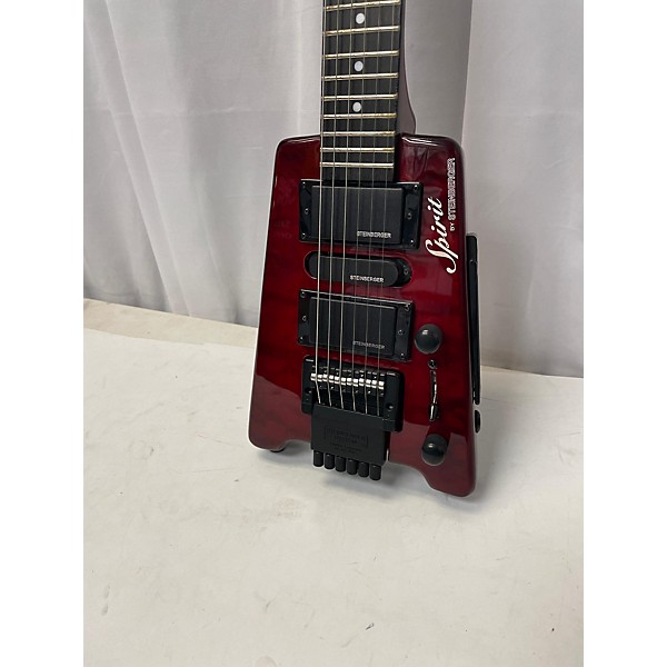 Used Steinberger Spirit 6 String Flame Maple Top Solid Body Electric